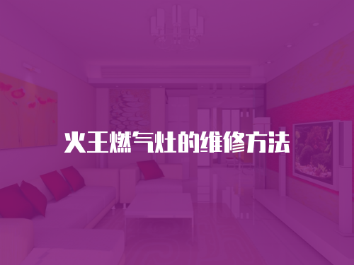 火王燃?xì)庠畹木S修方法