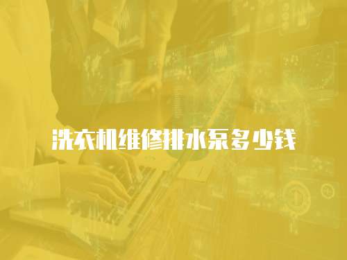 洗衣機維修排水泵多少錢