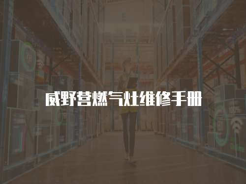威野營燃氣灶維修手冊