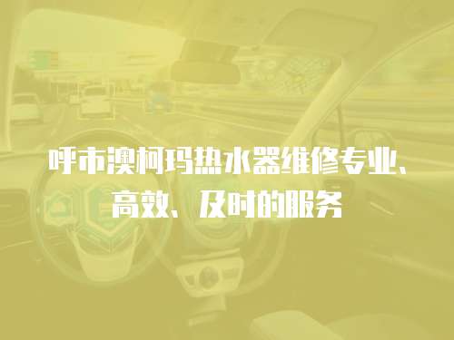 呼市澳柯瑪熱水器維修專業、高效、及時的服務