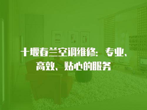 十堰春蘭空調維修：專業、高效、貼心的服務