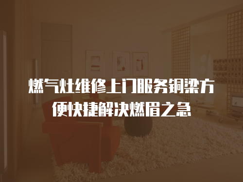 燃氣灶維修上門服務銅梁方便快捷解決燃眉之急