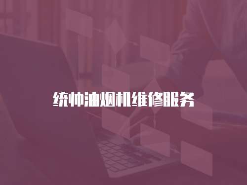統(tǒng)帥油煙機維修服務