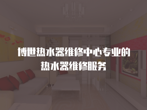 博世熱水器維修中心專業(yè)的熱水器維修服務(wù)