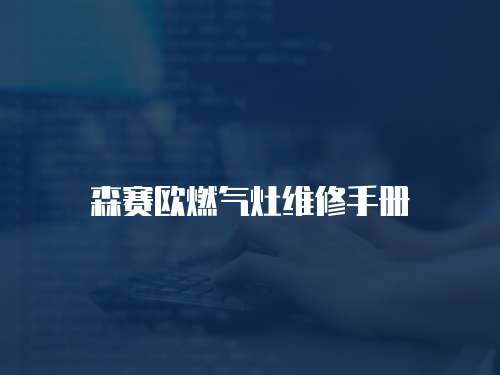 森賽歐燃氣灶維修手冊