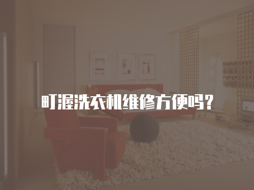 町渥洗衣機維修方便嗎？