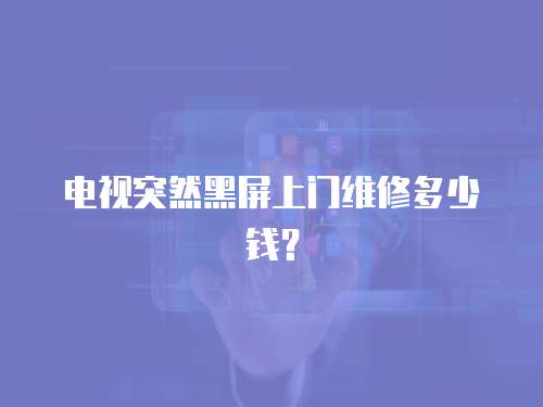 電視突然黑屏上門維修多少錢？