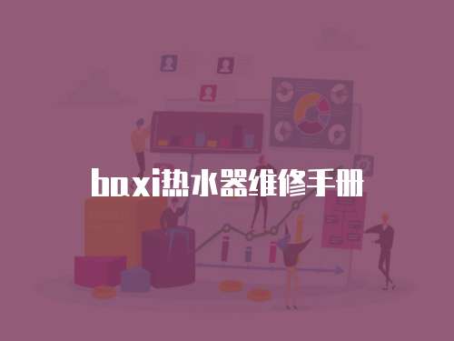 baxi熱水器維修手冊(cè)