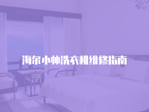 海爾小帥洗衣機維修指南