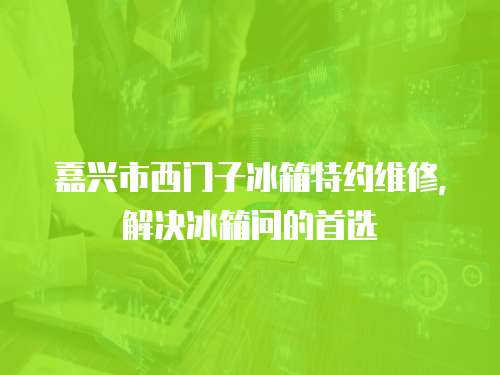 嘉興市西門子冰箱特約維修，解決冰箱問的首選