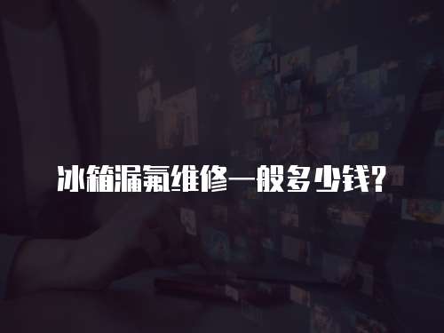 冰箱漏氟維修一般多少錢？