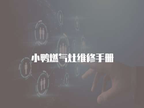 小鴨燃氣灶維修手冊