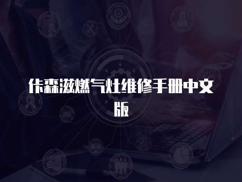 佧森滋燃?xì)庠罹S修手冊中文版
