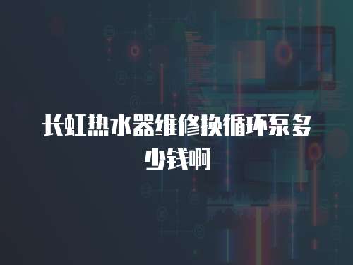 長虹熱水器維修換循環泵多少錢啊