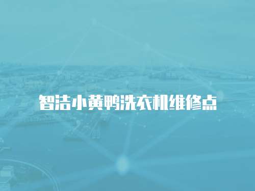 智潔小黃鴨洗衣機維修點