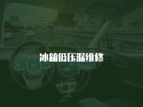 冰箱低壓漏維修