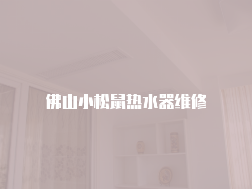 佛山小松鼠熱水器維修