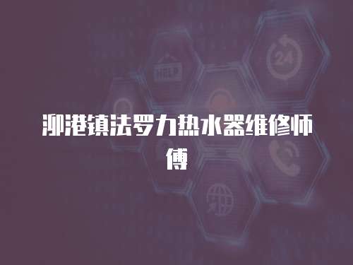 泖港鎮法羅力熱水器維修師傅
