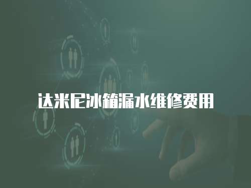 達米尼冰箱漏水維修費用
