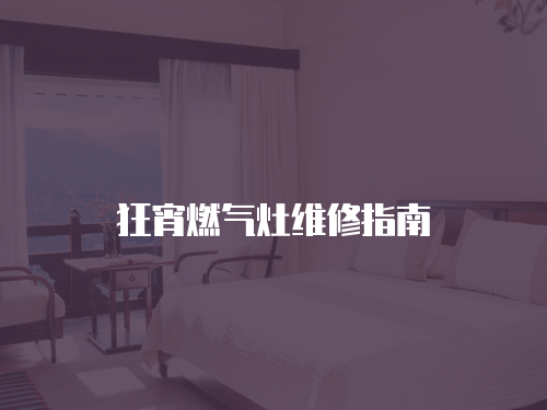 狂宵燃氣灶維修指南