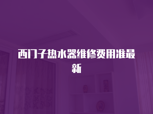 西門子熱水器維修費用準最新