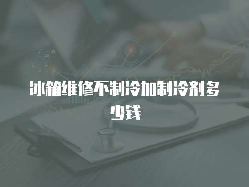 冰箱維修不制冷加制冷劑多少錢