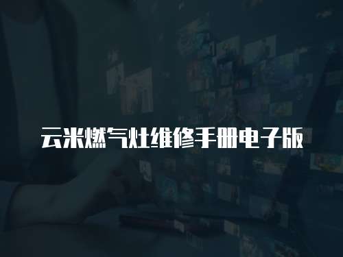 云米燃?xì)庠罹S修手冊(cè)電子版