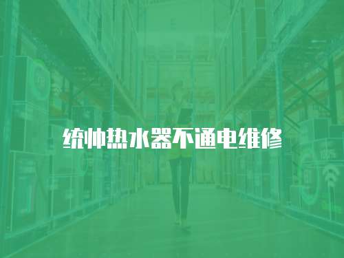 統帥熱水器不通電維修