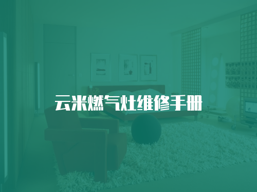 云米燃?xì)庠罹S修手冊(cè)