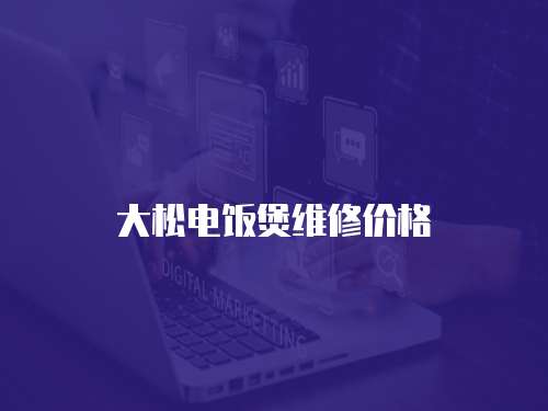 大松電飯煲維修價格