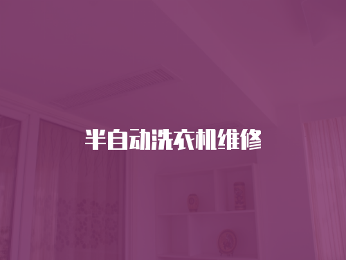 半自動洗衣機(jī)維修