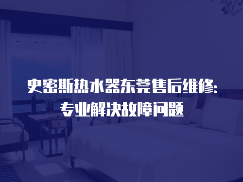史密斯熱水器東莞售后維修：專(zhuān)業(yè)解決故障問(wèn)題