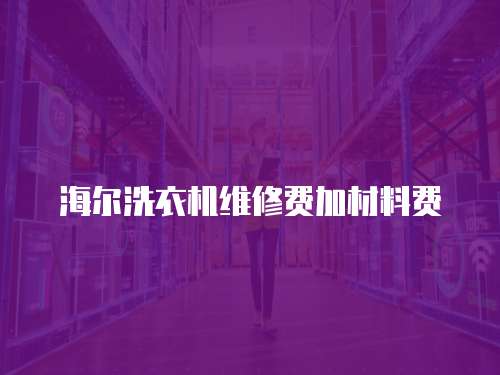 海爾洗衣機維修費加材料費