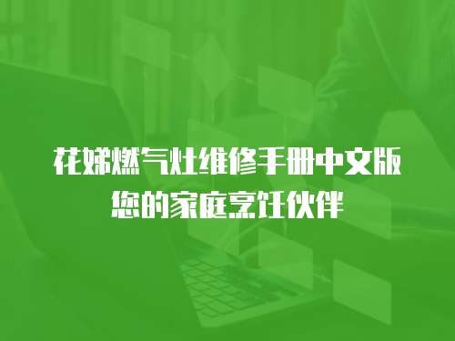 花娣燃氣灶維修手冊中文版您的家庭烹飪伙伴