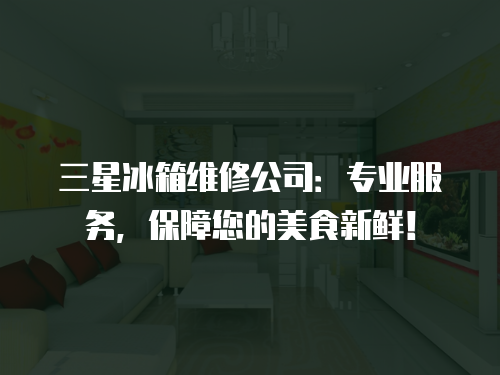 三星冰箱維修公司：專業(yè)服務，保障您的美食新鮮！