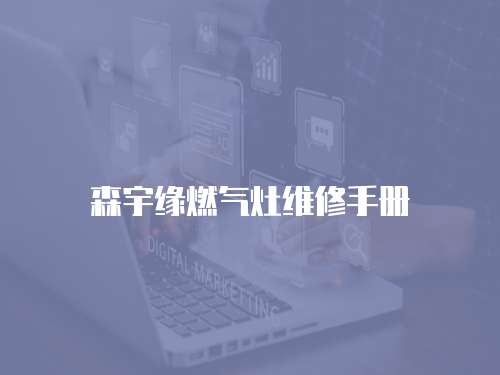 森宇緣燃?xì)庠罹S修手冊