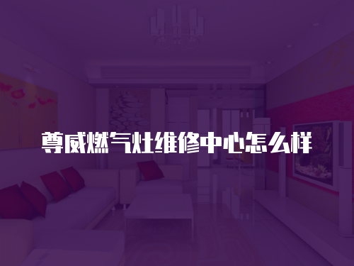尊威燃氣灶維修中心怎么樣