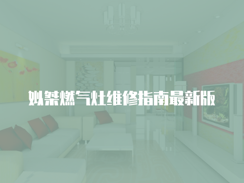 姒桀燃氣灶維修指南最新版