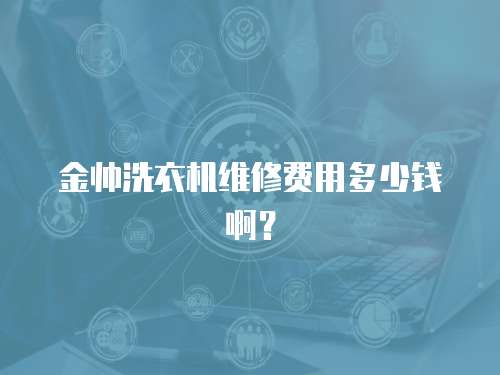金帥洗衣機維修費用多少錢啊？