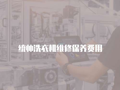 統帥洗衣機維修保養費用