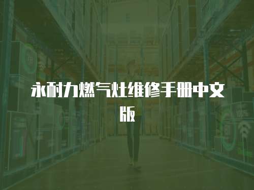 永耐力燃?xì)庠罹S修手冊中文版