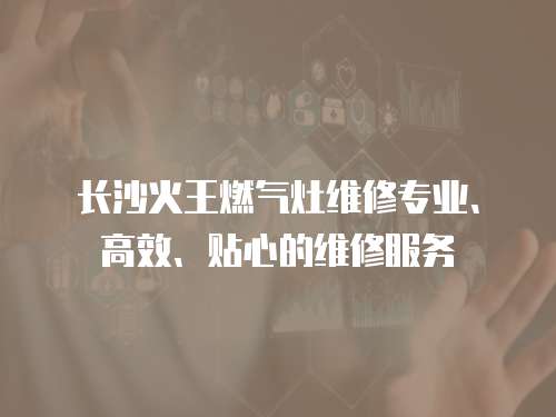 長(zhǎng)沙火王燃?xì)庠罹S修專業(yè)、高效、貼心的維修服務(wù)