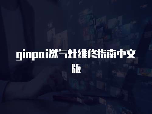 ginpai燃氣灶維修指南中文版