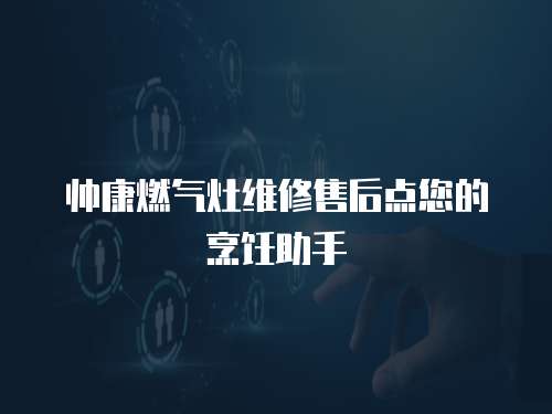 帥康燃氣灶維修售后點您的烹飪助手