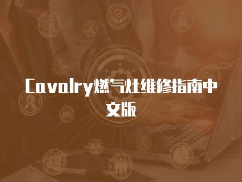 Cavalry燃氣灶維修指南中文版