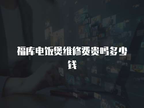福庫電飯煲維修費貴嗎多少錢