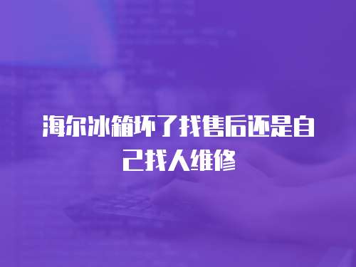 海爾冰箱壞了找售后還是自己找人維修