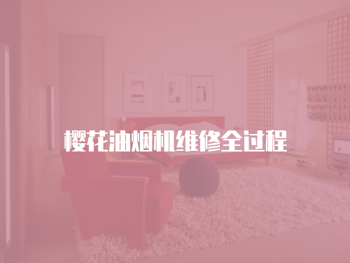 櫻花油煙機維修全過程