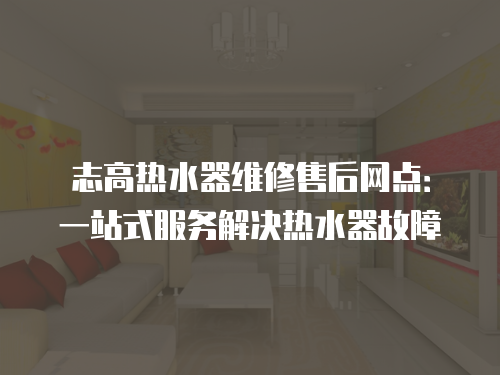 志高熱水器維修售后網點：一站式服務解決熱水器故障