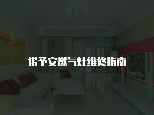 諾予安燃氣灶維修指南